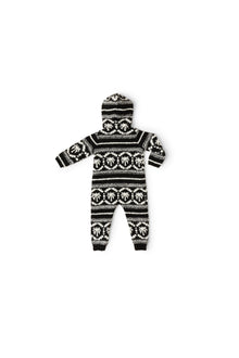 Kids | CozyChic Malibu Fair Isle Snow Suit | Black/Cream