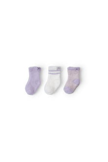 Kids | CozyChic Lite Sock Set - 3 Pack | Lilac Multi