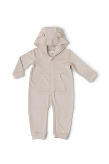 Kids | LuxeChic Bear Onesie | Stone
