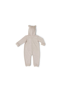 Kids | LuxeChic Bear Onesie | Stone