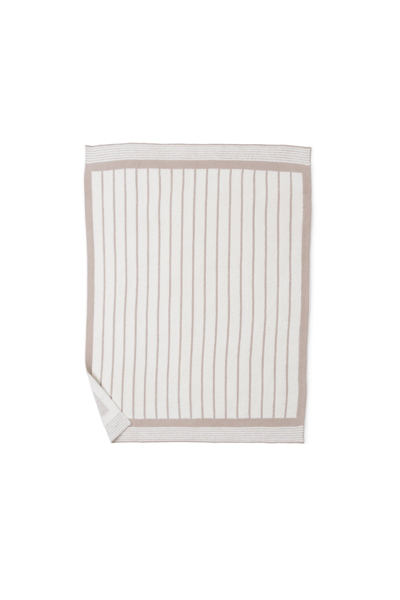 CozyChic Border Stripe Throw | Sahara/Cream