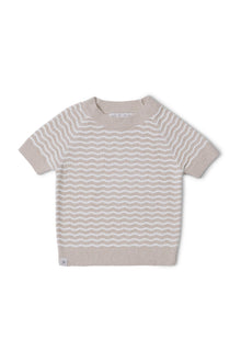 Toddlers | Cozychic Ultra Lite Wavy Raglan Tee | Marine/Pearl