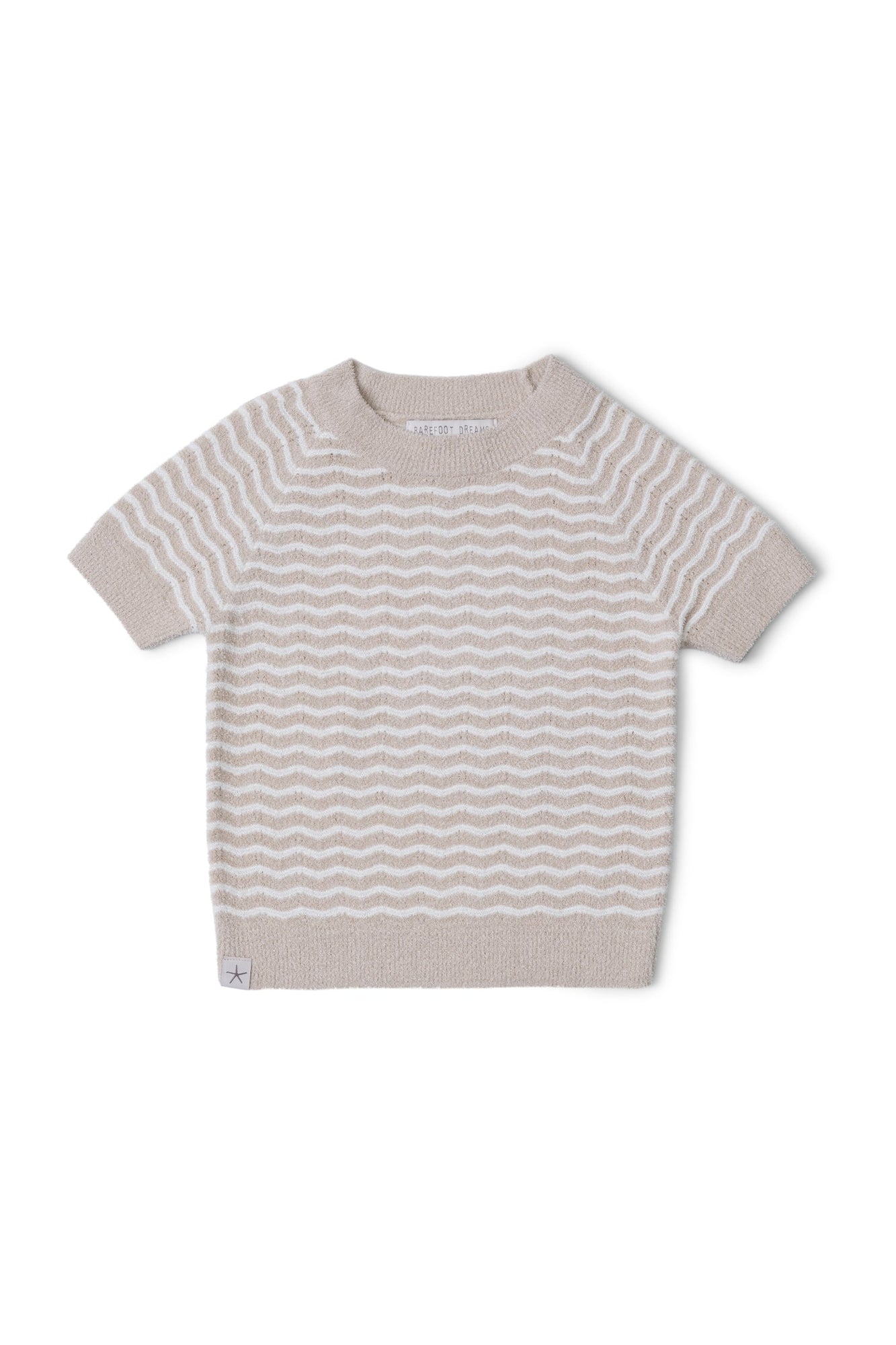 Toddlers | Cozychic Ultra Lite Wavy Raglan Tee | Marine/Pearl