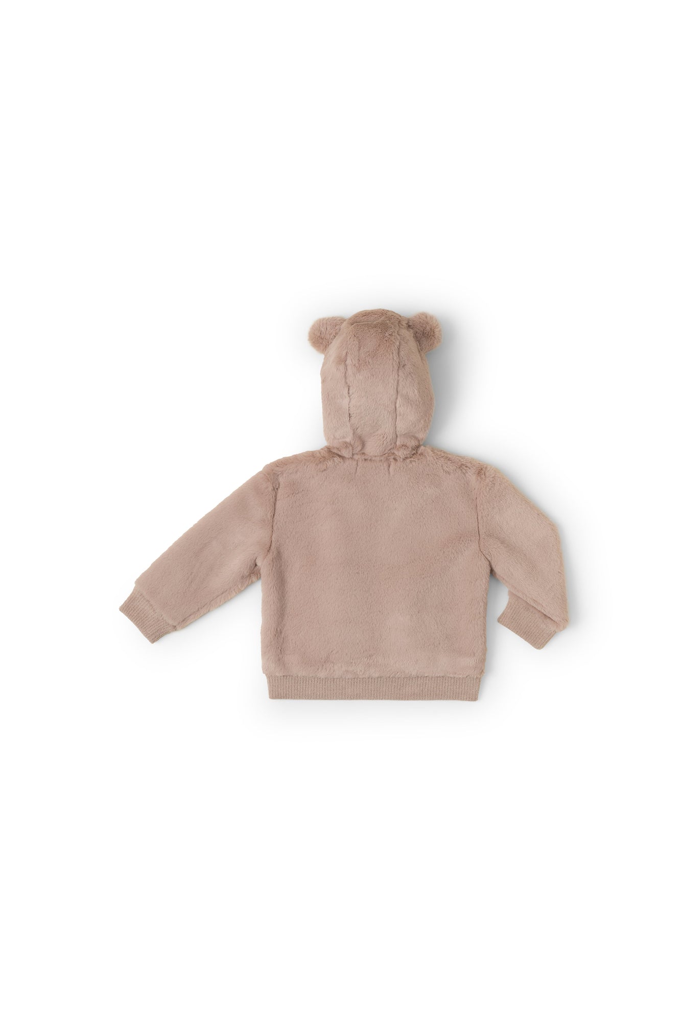 Kids | Faux Fur Bear Toddler Bomber | Antique Taupe