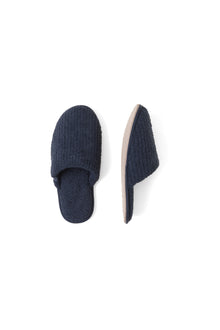 Mens | CozyChic Ribbed Slipper | Indigo