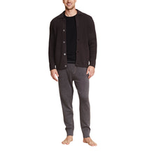 Cozychic Men's Elbow Patch Cardi | Carbon