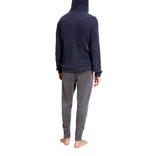 Cozychic Lite Men's Cable Hooded Henley | Indigo