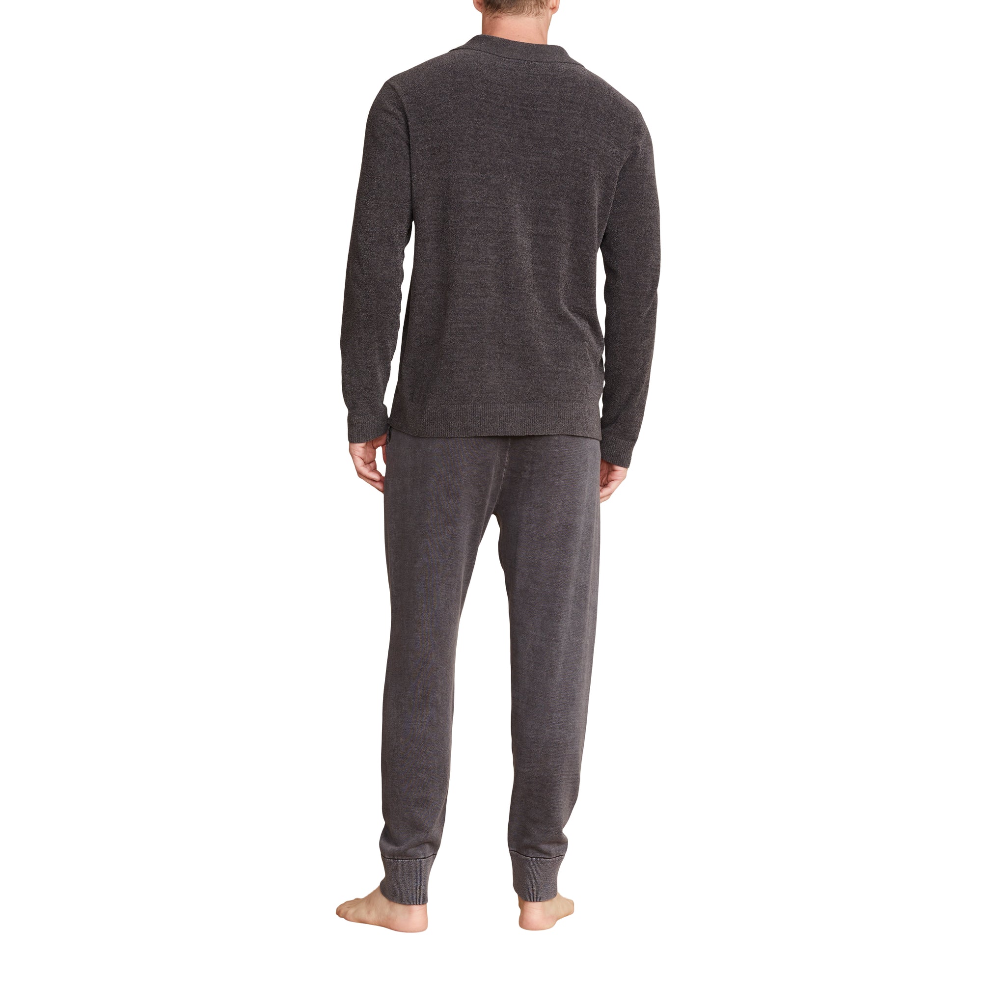 Cozychic Ultra Lite Men's Ribbed Collar Pullover | Carbon