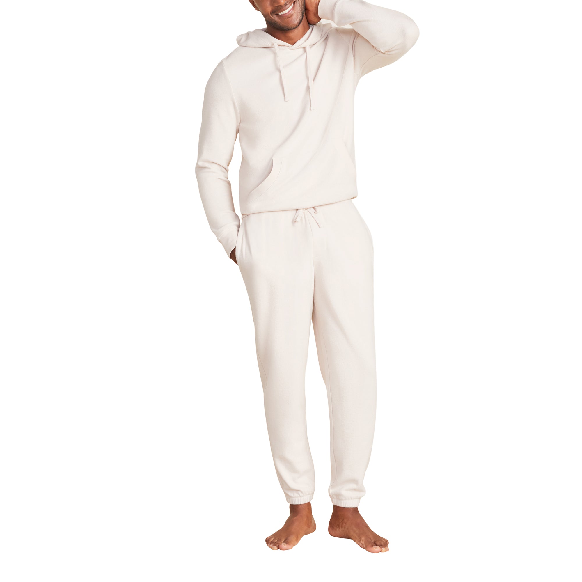 Malibu Collection Men's Brushed Fleece Jogger | Bisque