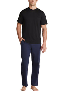 Mens | Malibu Collection Slub Burnout Cut Neck Tee | Black