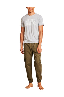 Mens | Malibu Collection Lightweight Jersey Graphic Tee | He Gray