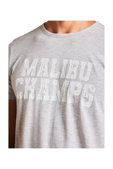 Mens | Malibu Collection Lightweight Jersey Graphic Tee | He Gray