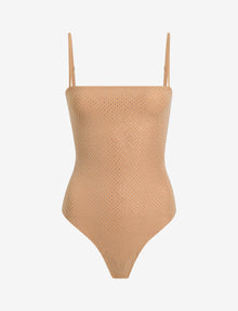 Party Starter Straight Cami Bodysuit::Crystal Buff::Main