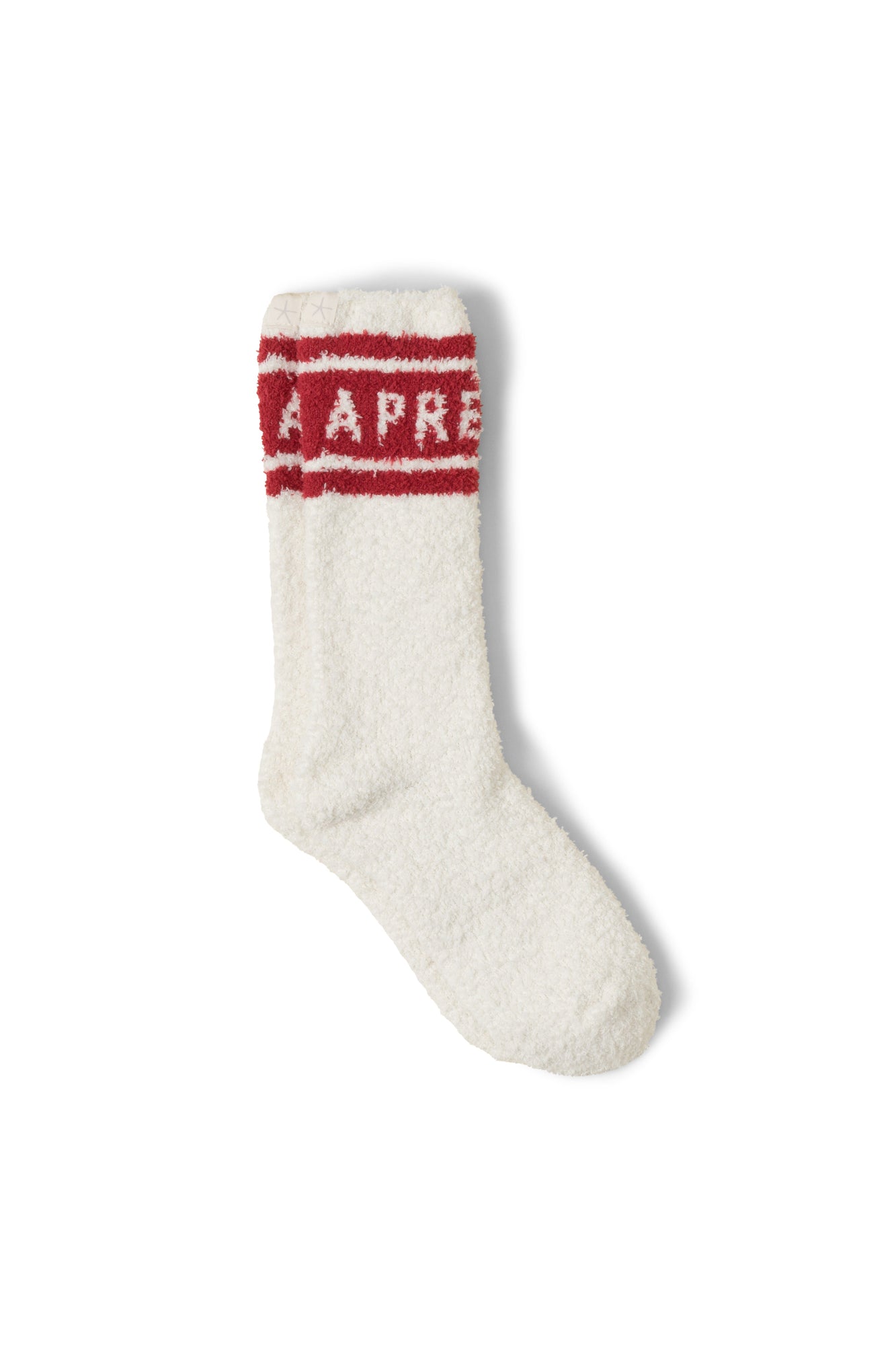 Unisex | CozyChic Apres Ski Socks | Cream/Americana Red