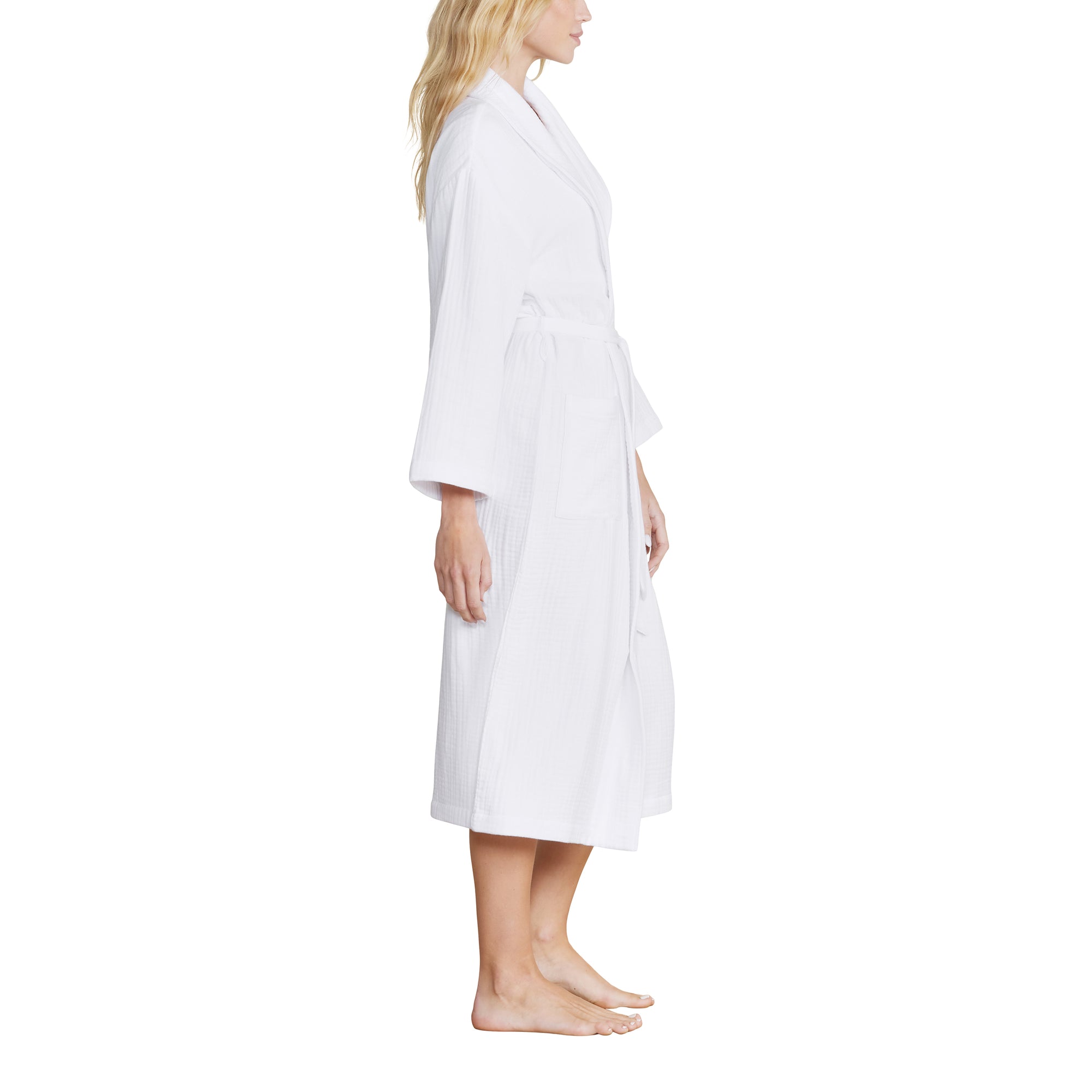 Malibu Collection Muslin Cotton Spa Robe | Sea Salt