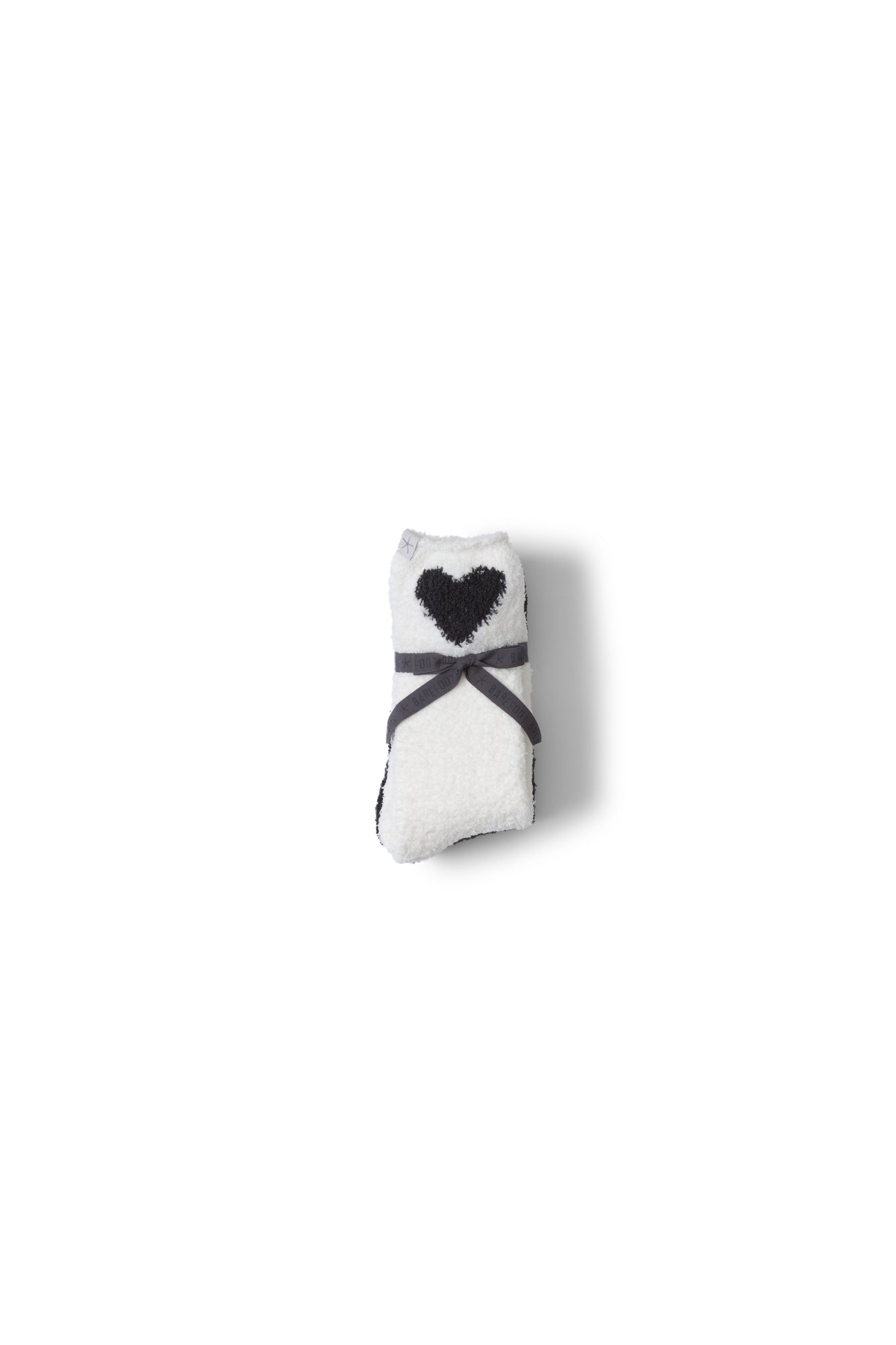 Womens | CozyChic Heart Print Sock Set | Carbon/Pearl