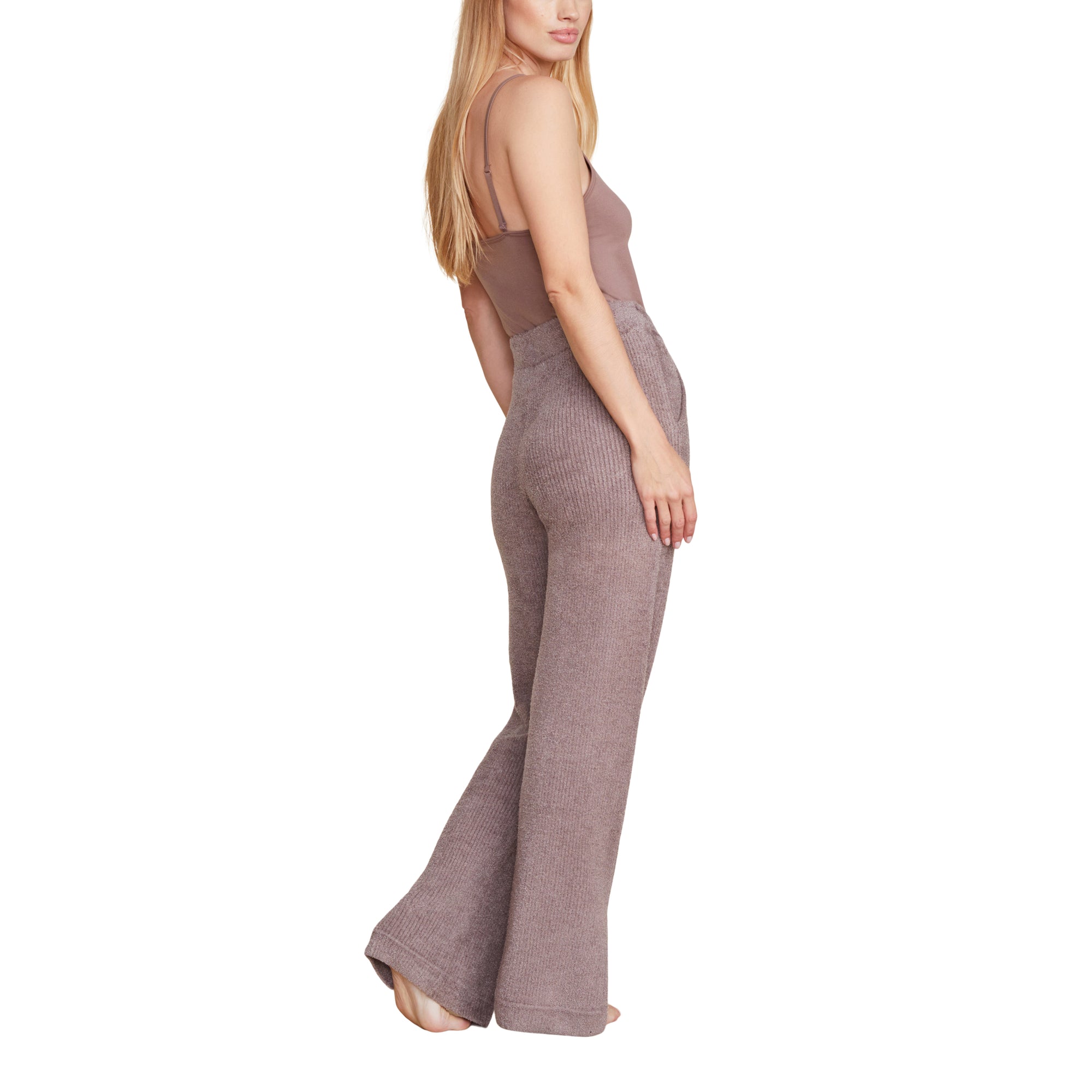 Cozychic Lite Pinched Seam Slit Pant | Driftwood