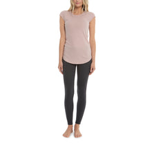 Malibu Collection WoMen's Loose Jersey Cap Sleeve Tee | Faded Rose