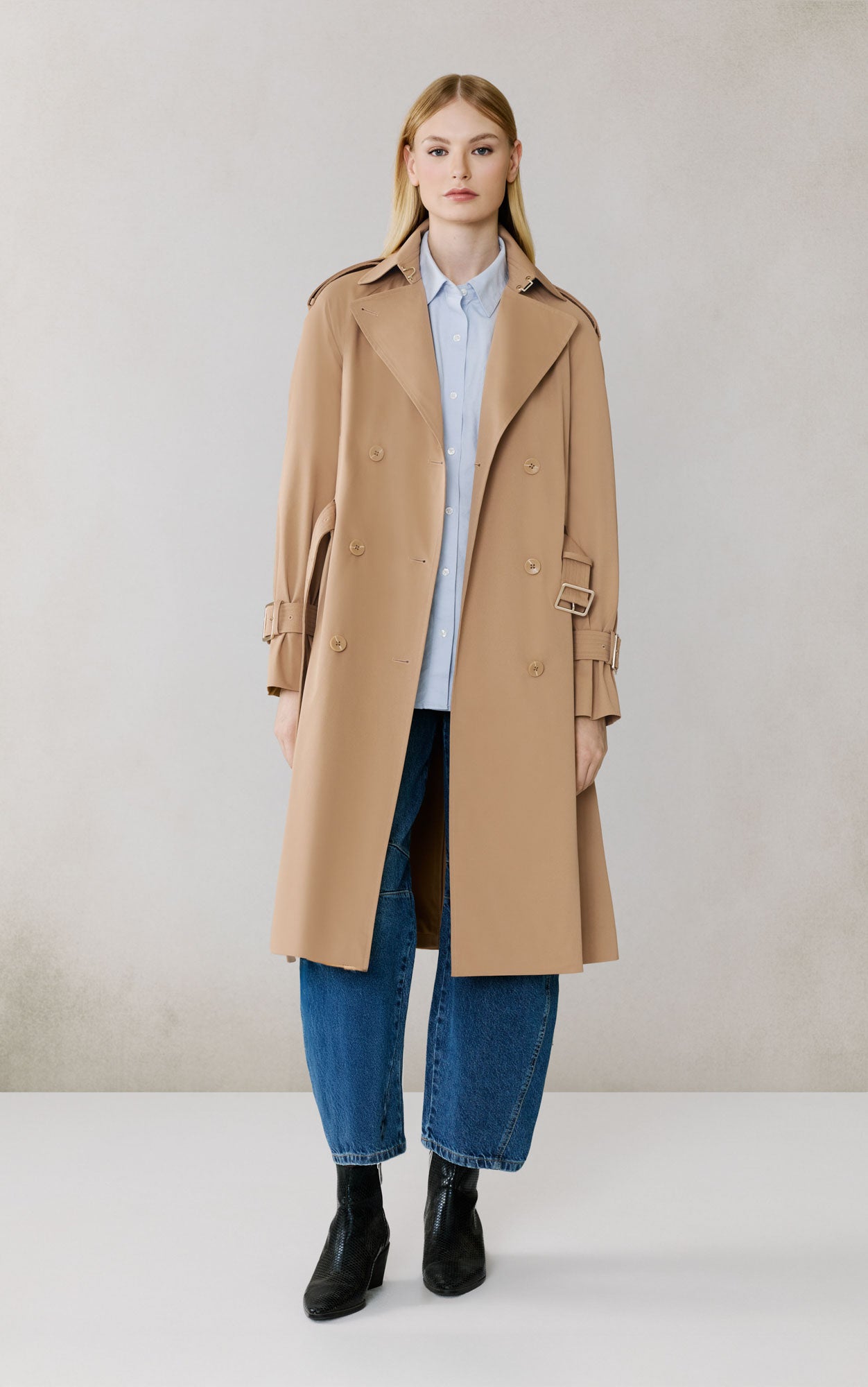 Becky-L Long Trench Coat | Teak