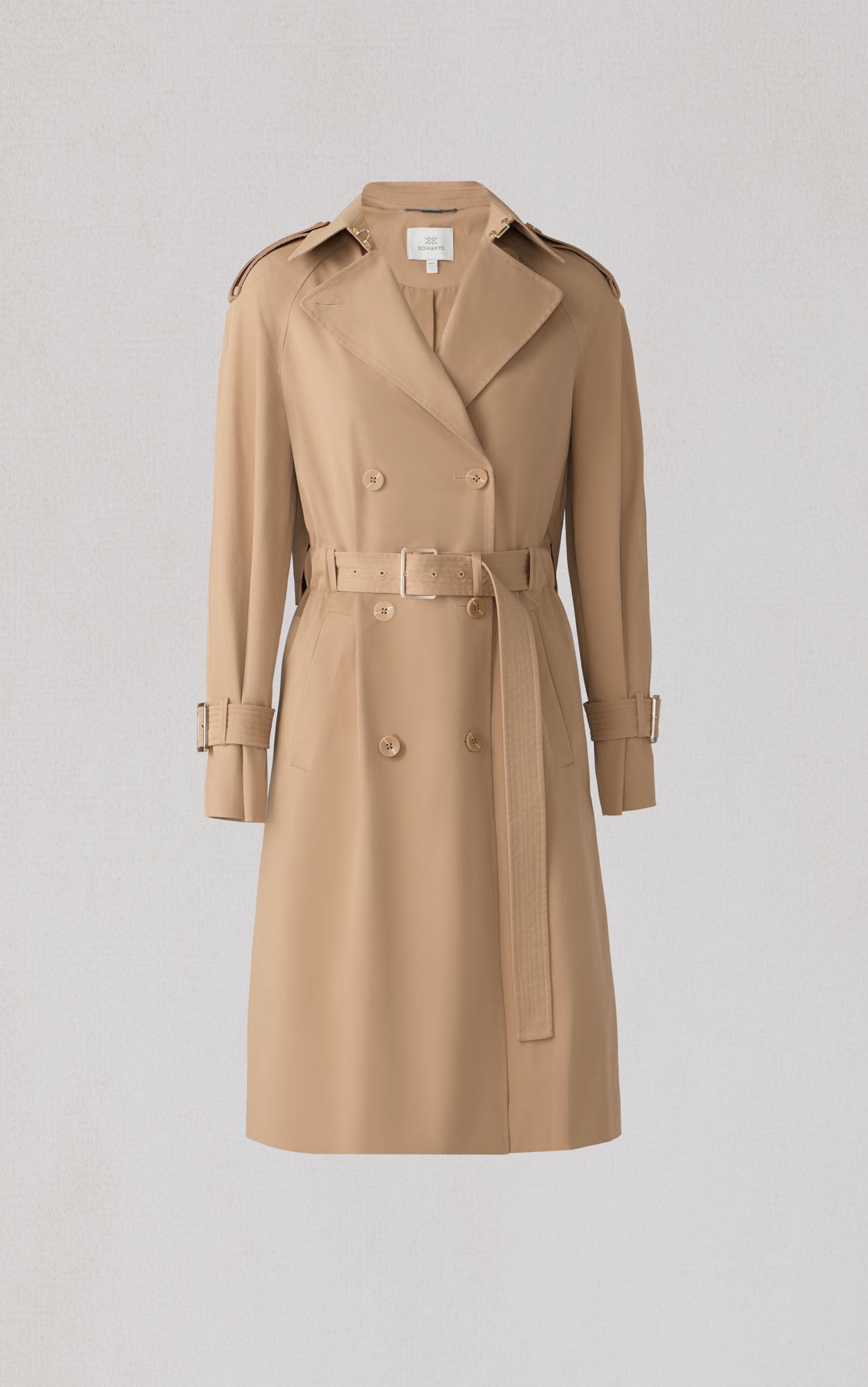Becky-L Long Trench Coat | Teak