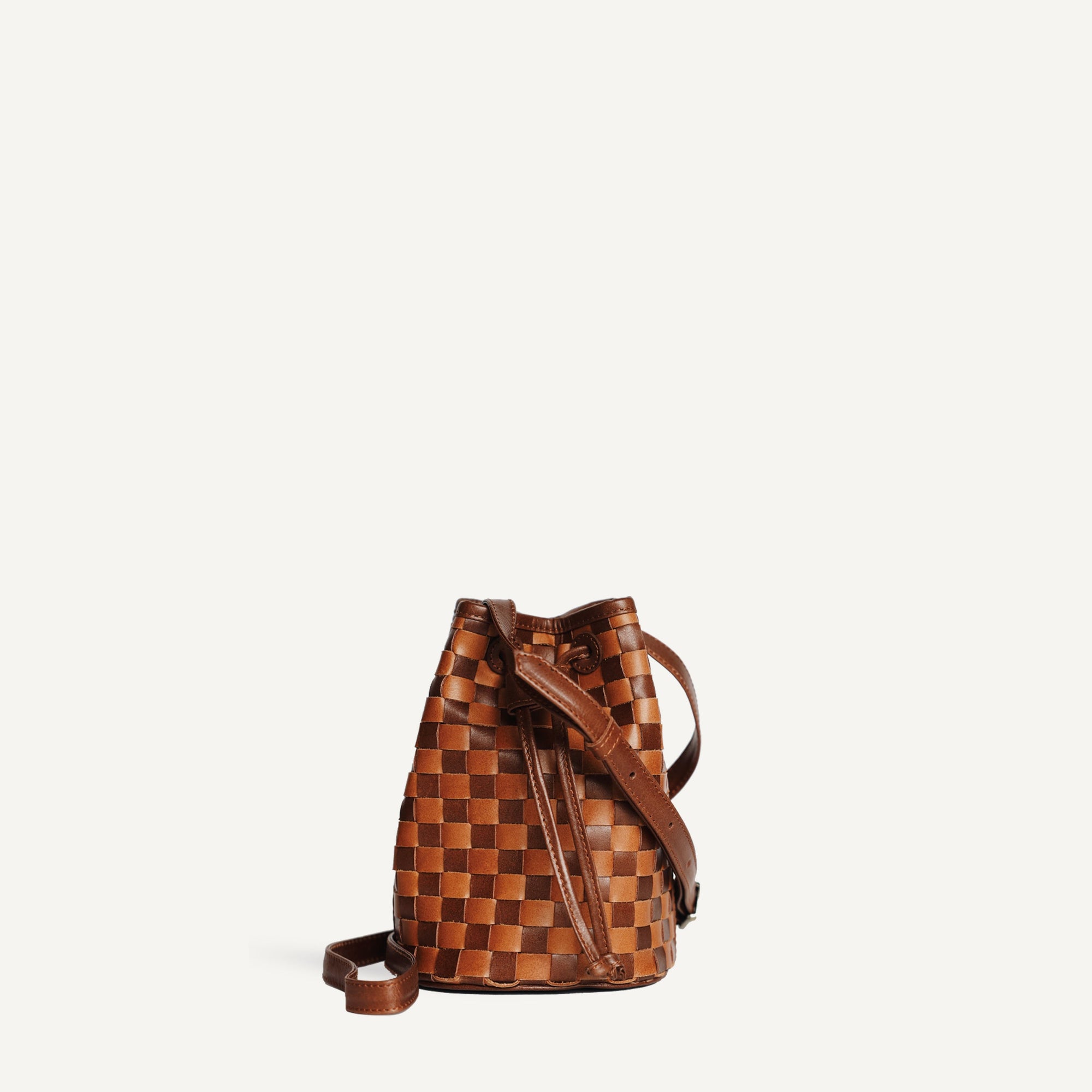 Mini Adele - Check | Copper/Sienna