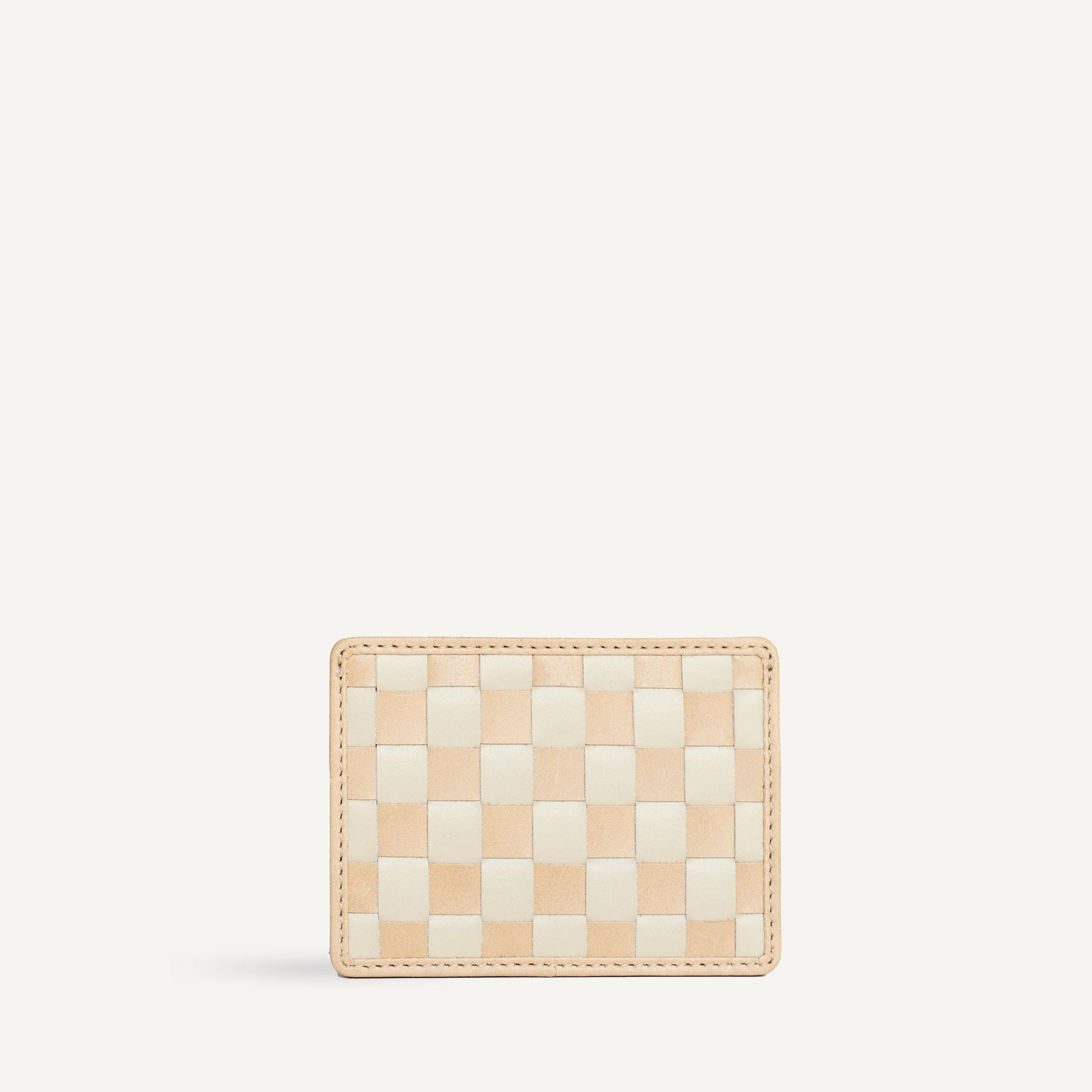 Nico Card Case - Check | Caramel/Cream