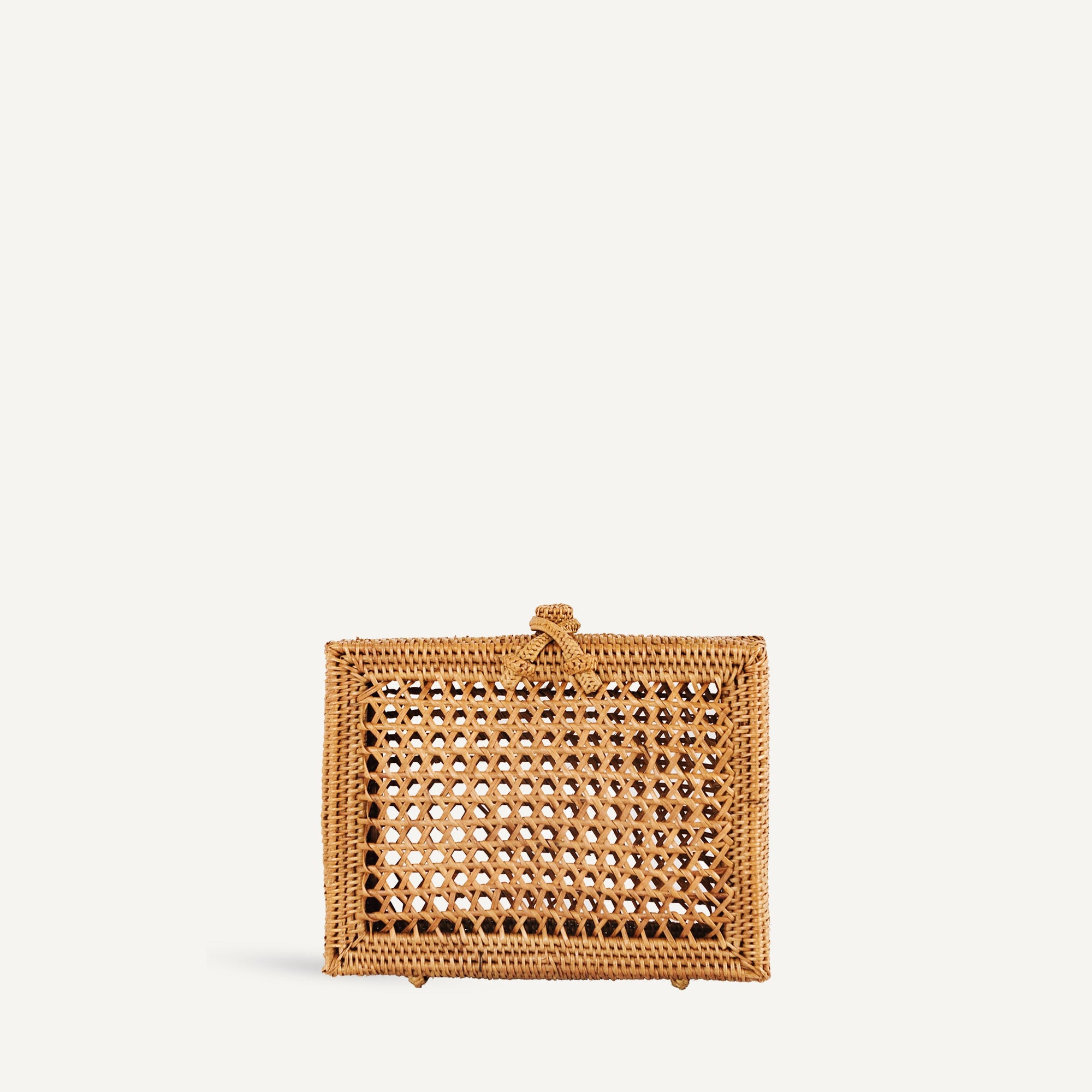 Flora Clutch Bag | Woven Rattan