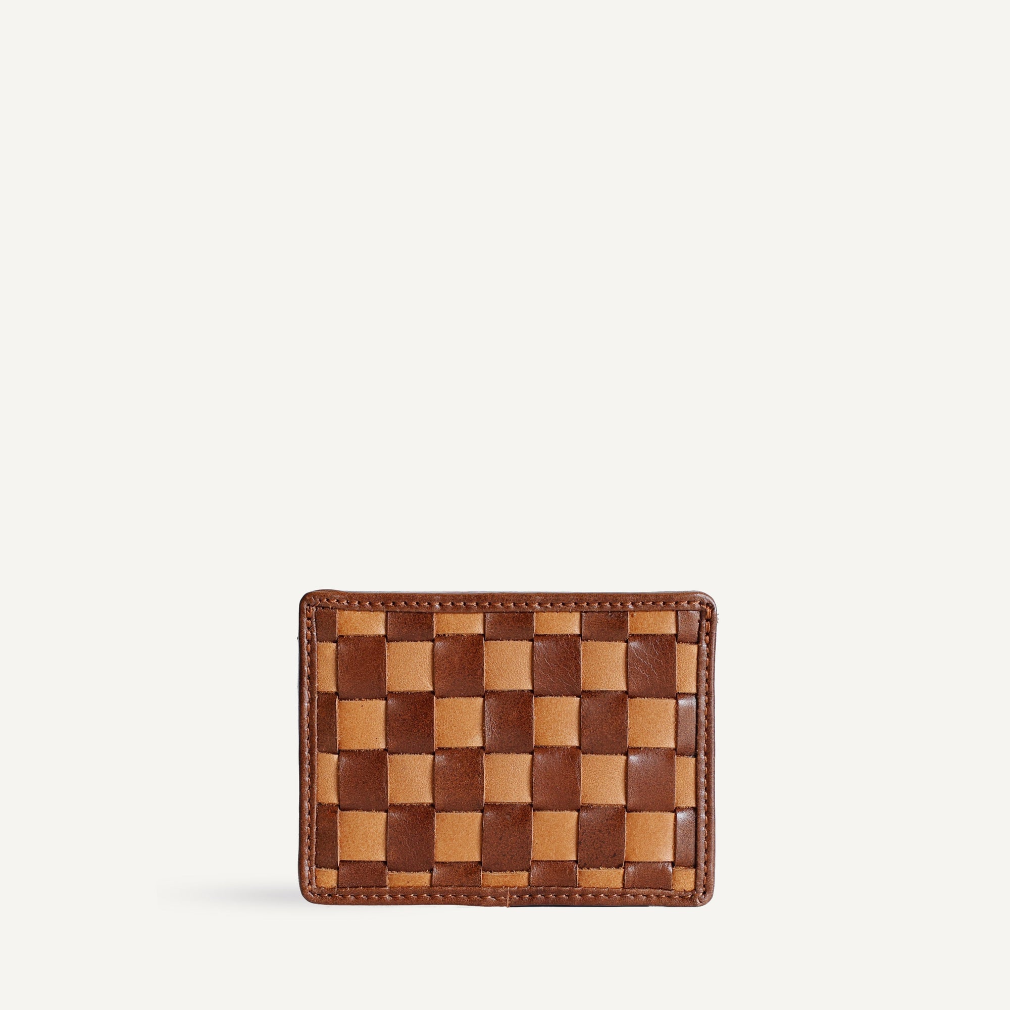 Nico Card Case - Check | Copper/Sienna