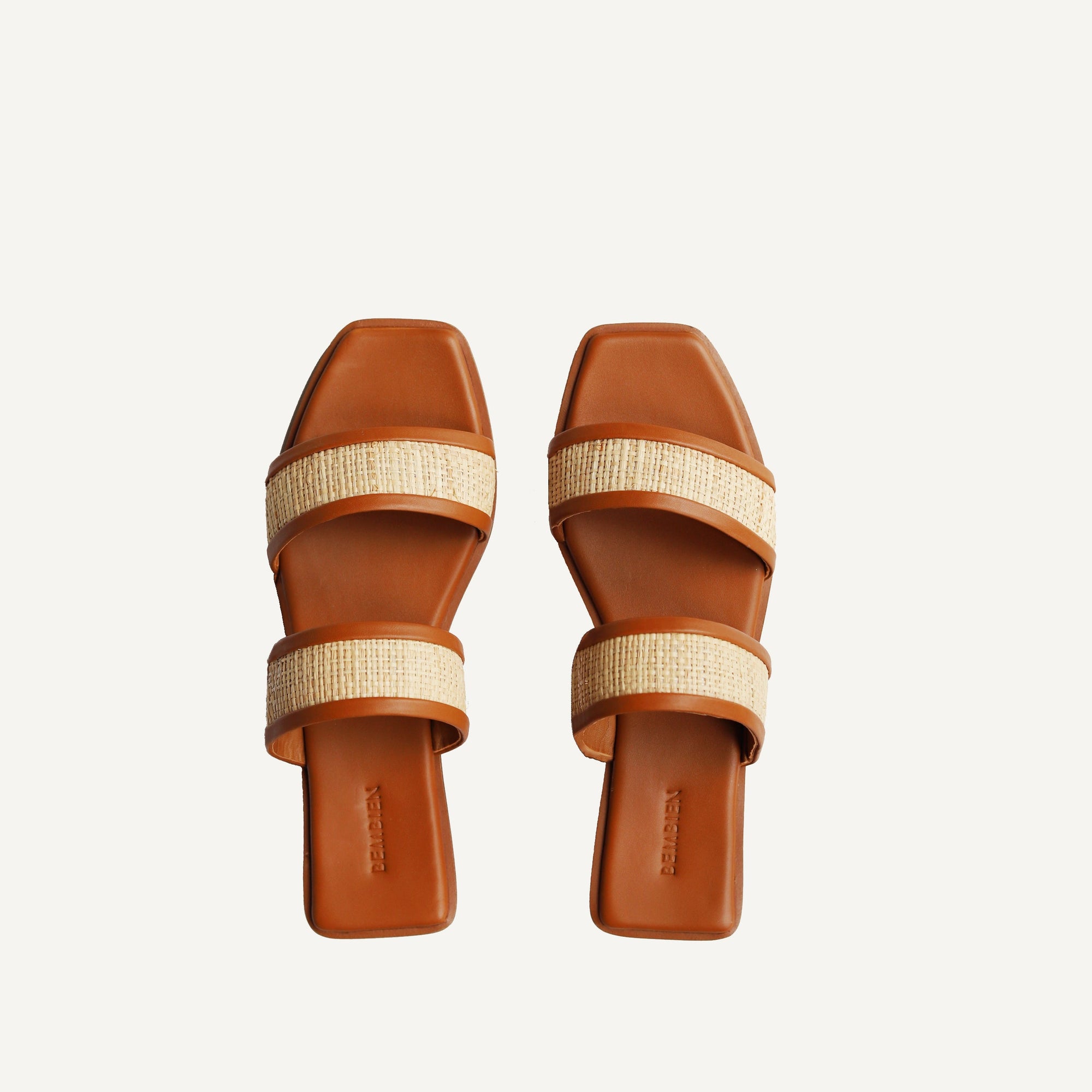 Bria Slide | Copper Raffia