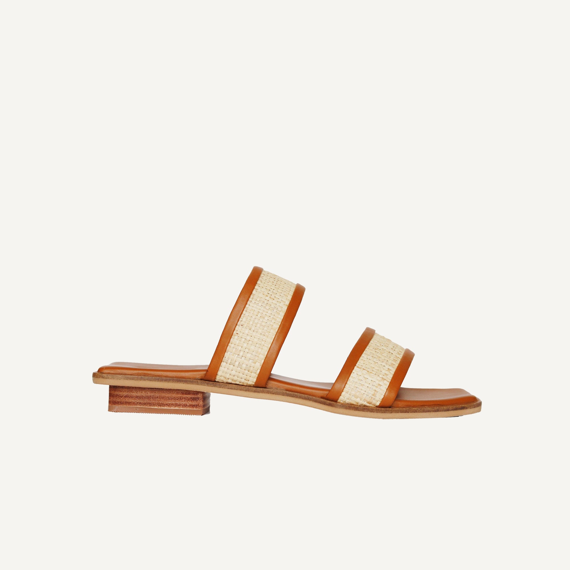 Bria Slide | Copper Raffia