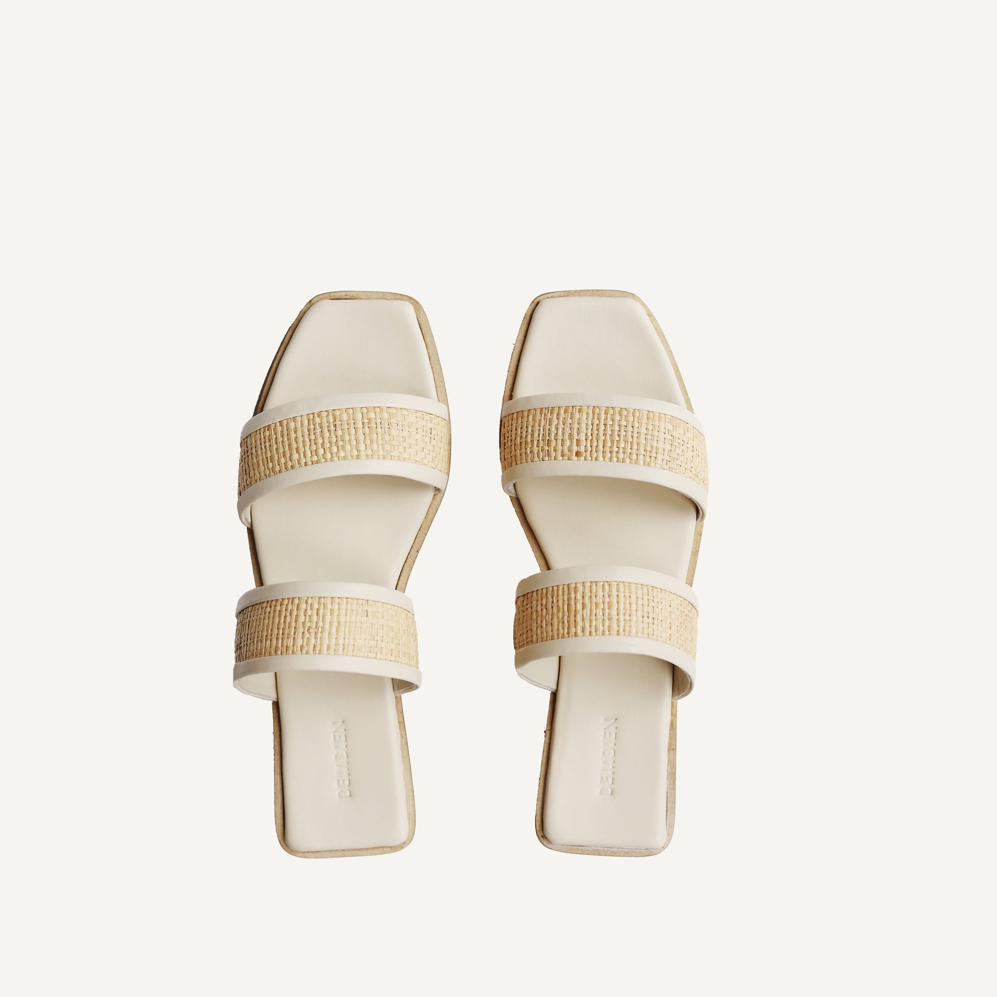 Bria Slide | Cream Raffia