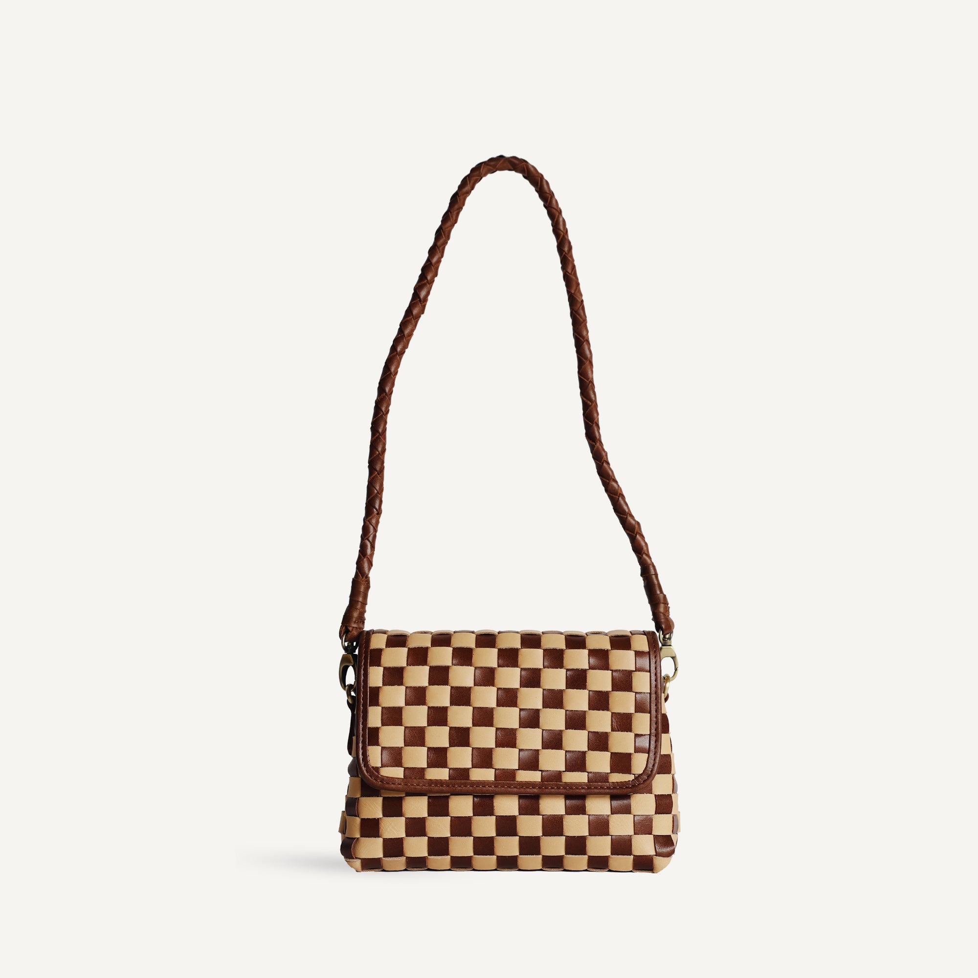 Mini Madeleine - Check | Caramel/Sienna Check