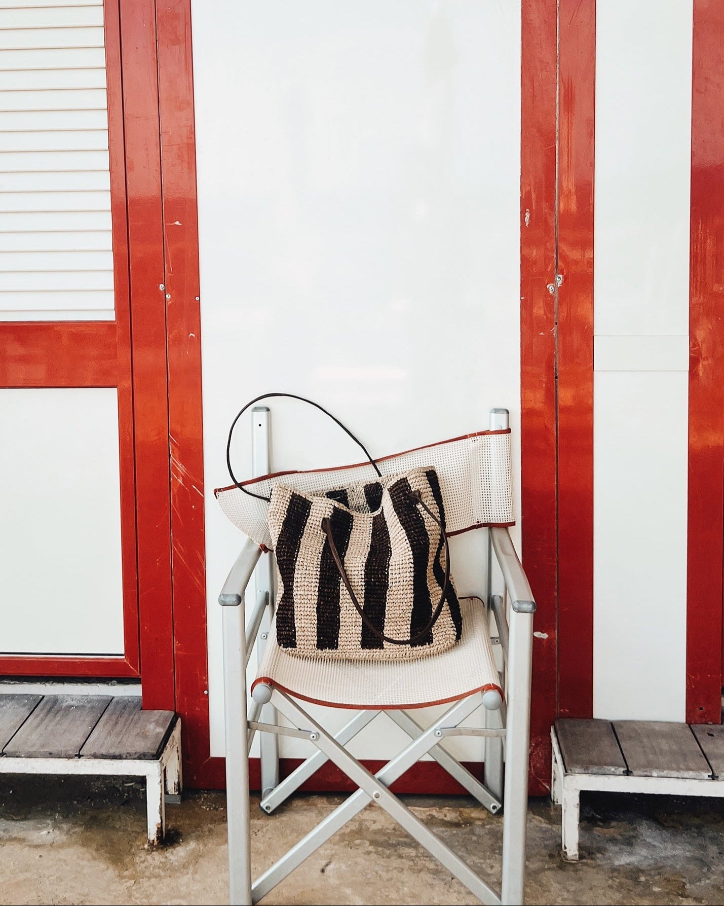 Francoise Tote | Black Stripe