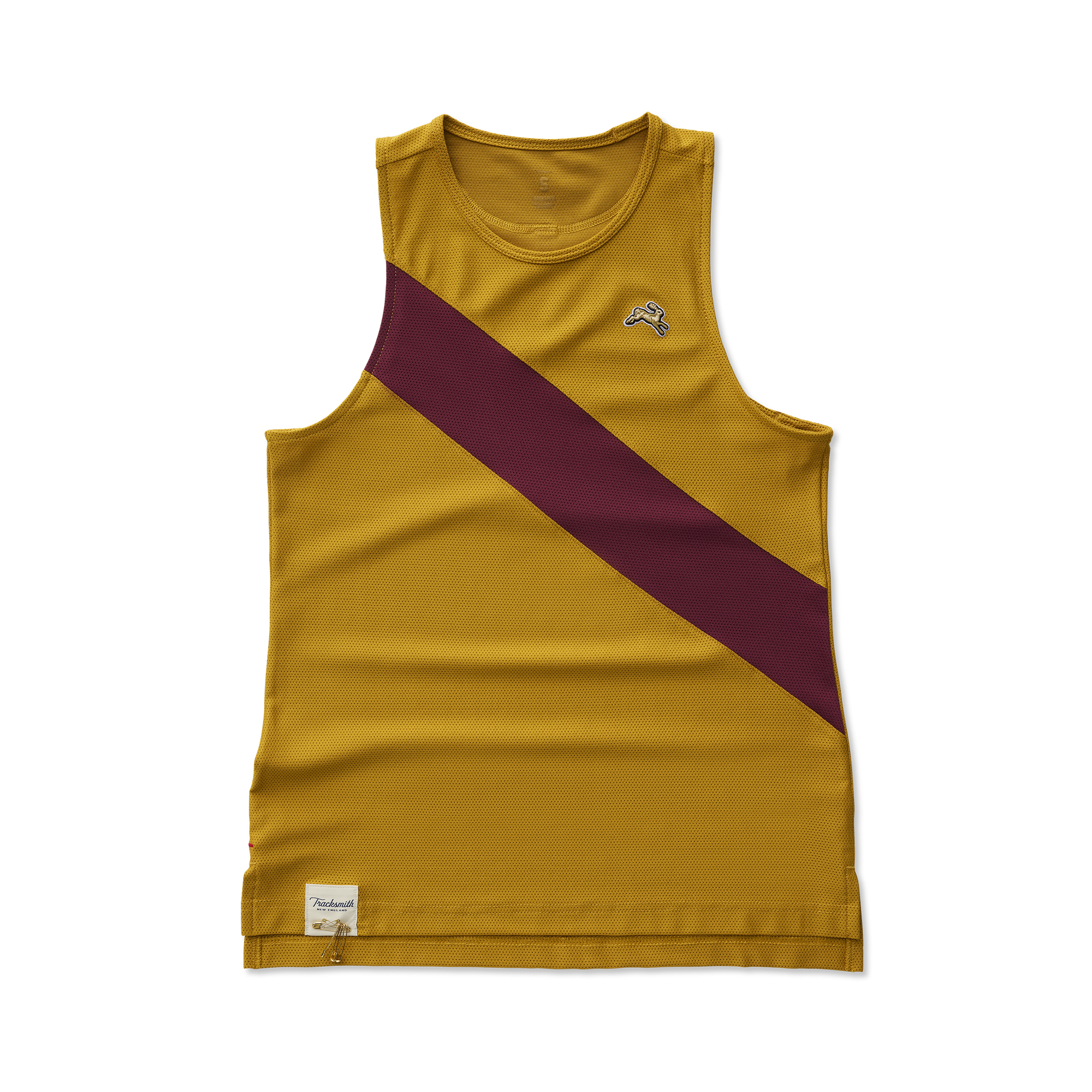 Womens | Van Cortlandt Singlet | Harvest Gold/Wine