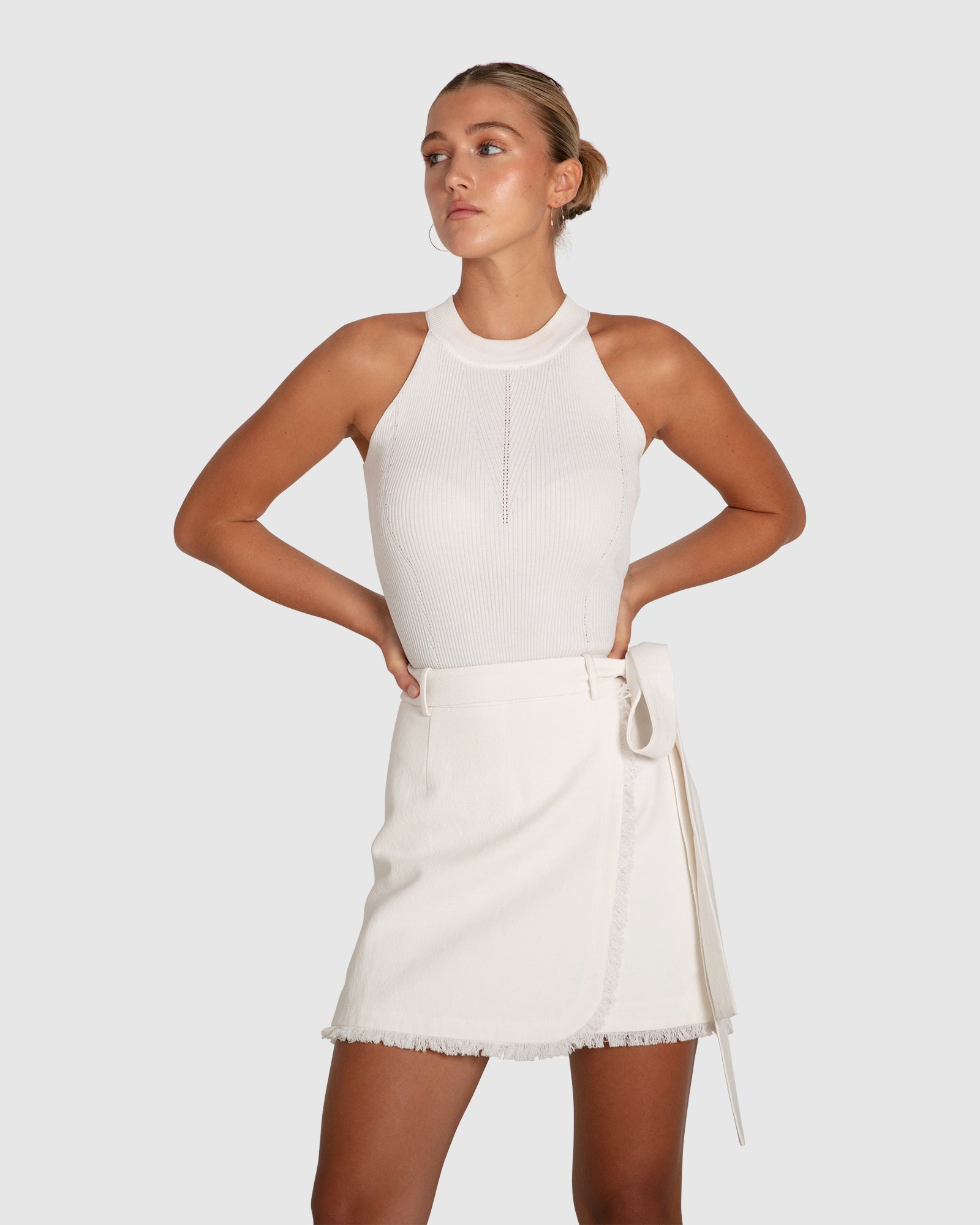 Women | Back For Good High Neck Bodysuit | White