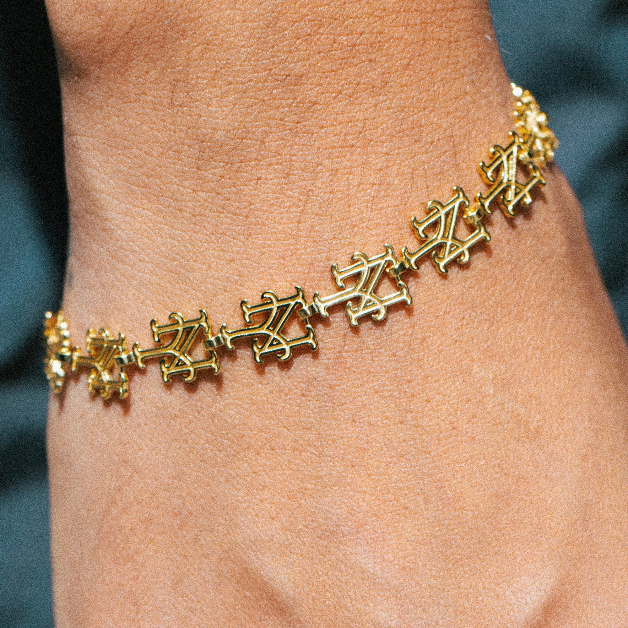 Ny Mets Cut Bracelet | Gold Vermeil