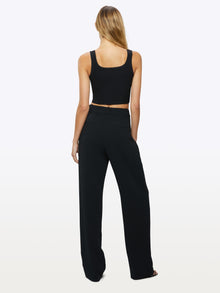 Womens | Coreflex Wide Strap Tank Cropped | Black