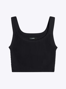 Womens | Coreflex Wide Strap Tank Cropped | Black