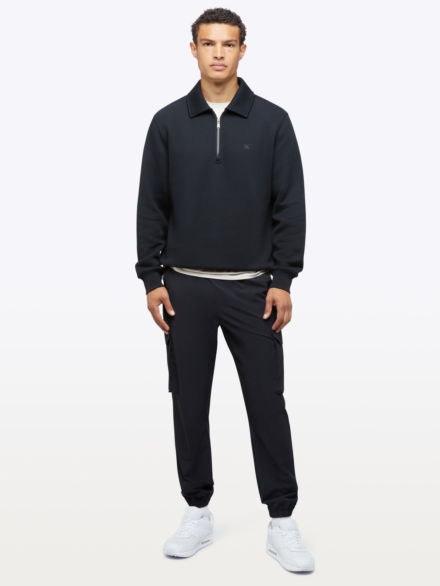 Mens | Mens Divine Fleece Q-Zip | Black