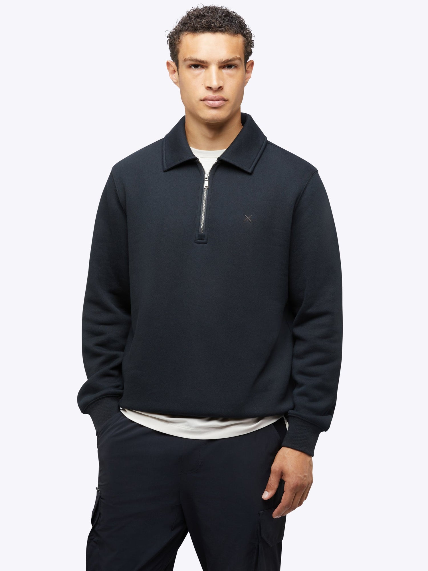 Mens | Mens Divine Fleece Q-Zip | Black