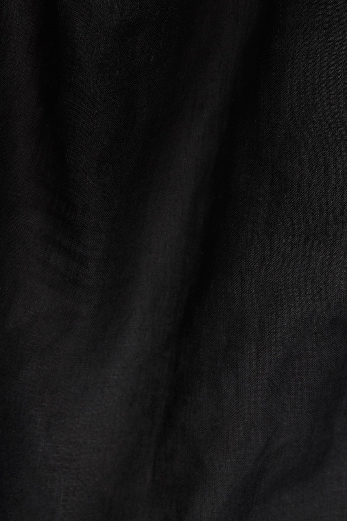 Tallows Blousy Crop Top | Black EcoLinen