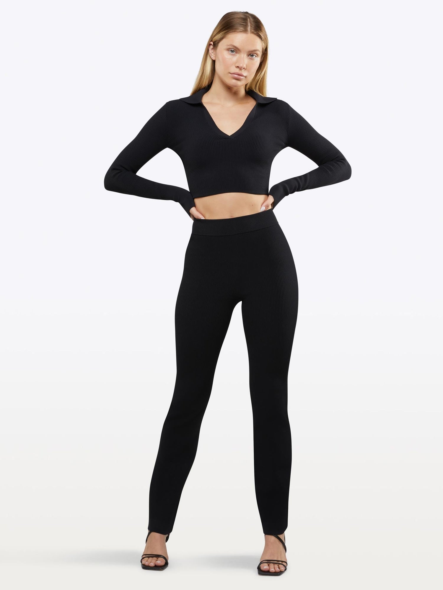 Womens | Coreflex LS Polo | Black