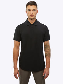 Prestige Polo | Black Signature-fit Pima Cotton