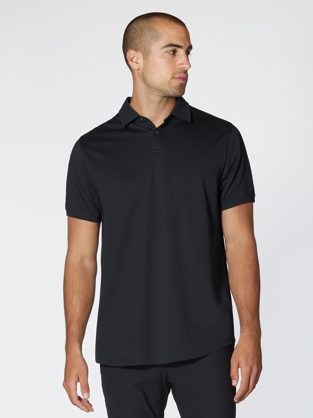 Mens | Universal Classic-Fit Pima Cotton Blend COZ Polo | Black