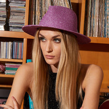 Blaine Metallic Braid Geometric-Crown Fedora | Lilac
