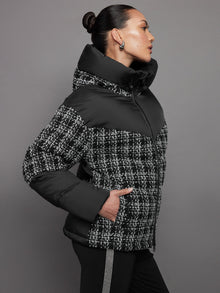 Blanc Noir | Irina Boucle Puffer | Black Combo