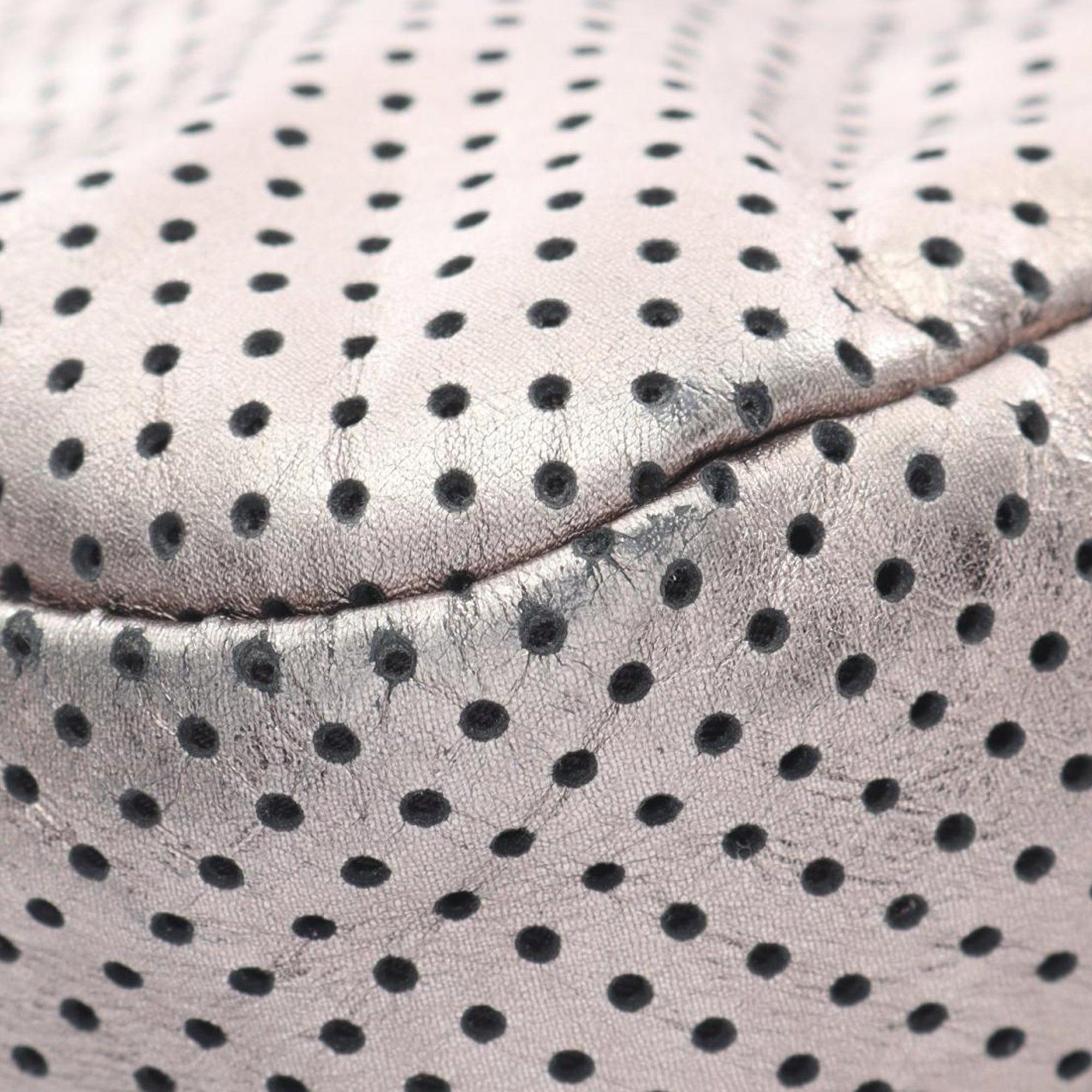 Chanel | Pre-Owned Reissue Perforated Calfskin Drill Flap | Silver