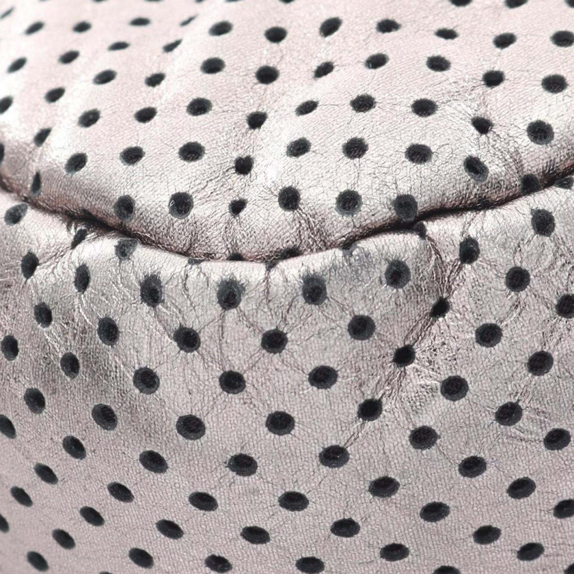 Chanel | Pre-Owned Reissue Perforated Calfskin Drill Flap | Silver