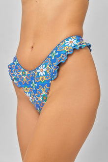Women | Candice Ruffled Cheeky Bottoms | Blue Murano
