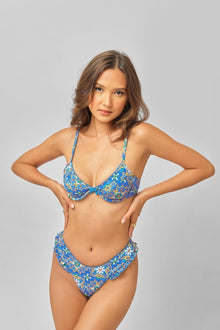 Women | Candice Ruffled Cheeky Bottoms | Blue Murano